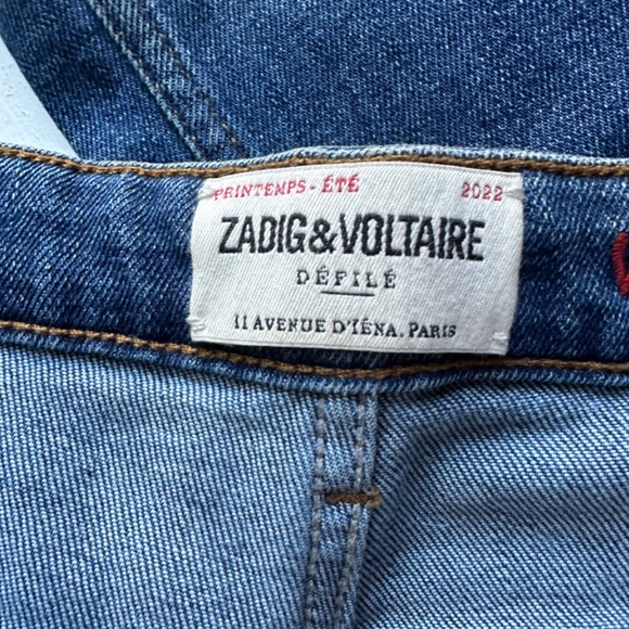 ZADIG&VOLTAIRE Vincente Flared Leg Mid Rise Stretch Denim Jeans - Picture 4 of 10